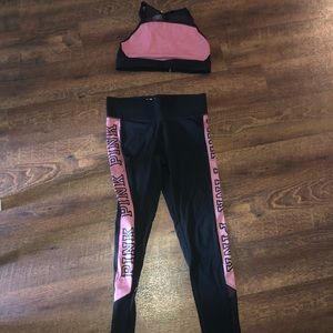 Vs Pink Ultimate Leggings and crop